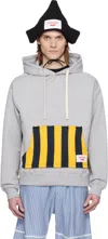 Charles Jeffrey Loverboy Gray Patch Ears Hoodie In Grey