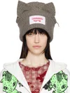 Charles Jeffrey Loverboy Gray Supersized Chunky Ears Beanie In Grey
