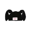 Charles Jeffrey Loverboy Black Chunky Rabbit Beanie In Black