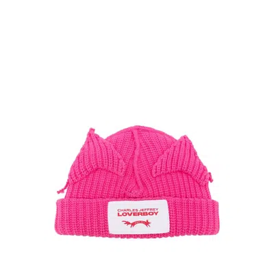 Charles Jeffrey Loverboy Ears Beanie In Pink