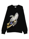 Charles Jeffrey Loverboy Intarsia-knit Sweater In Black