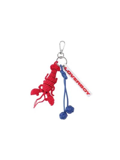 Charles Jeffrey Loverboy "lobster Charm" Keyring In Red