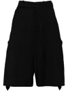 Charles Jeffrey Loverboy Logo-appliqué Knee-length Shorts In Black