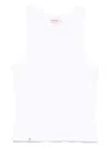 Charles Jeffrey Loverboy Mens Brand-embroidered Ribbed Cotton Tank Top White In 白色