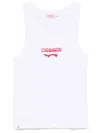 Charles Jeffrey Loverboy White Logo Tank Top In White