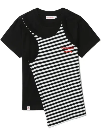 Charles Jeffrey Loverboy Logo-print T-shirt In Black + White