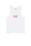 Charles Jeffrey Loverboy White Logo Tank Top In White And Red