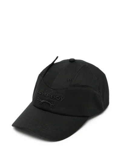 Charles Jeffrey Loverboy Logo-embroidered Ear-detail Baseball Cap In Black