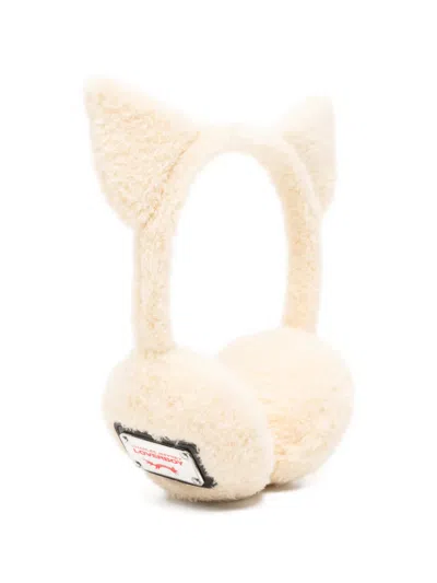 Charles Jeffrey Loverboy Loverboy Cat-ear Fleece Earmuffs In Neutral
