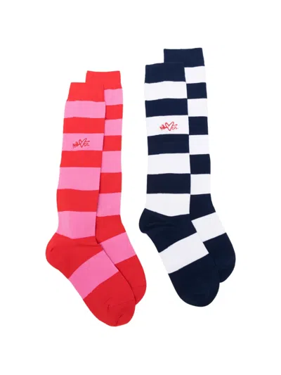 Charles Jeffrey Loverboy Loverboy Striped Socks (set Of Two) In Multi