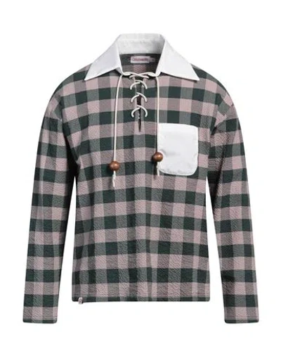 Charles Jeffrey Loverboy Man Shirt Emerald Green Size S Cotton, Elastane, Nylon, Organic Cotton