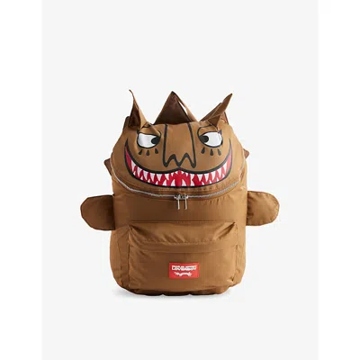 Charles Jeffrey Loverboy Mens Lion Woven Rucksack Beige