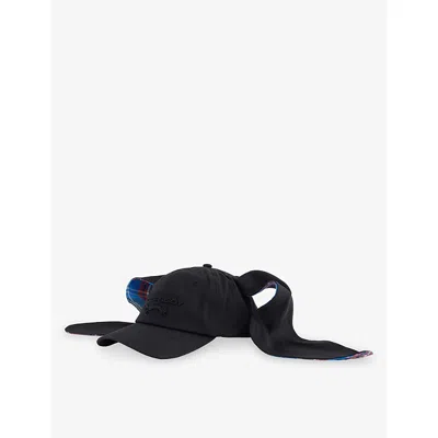 Charles Jeffrey Loverboy Mens Black Bunny-ears Cotton Baseball Cap