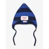 Charles Jeffrey Loverboy Mens Spike Striped Wool-blend Bonnet Blue, Navy Stripe