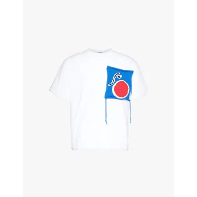 Charles Jeffrey Loverboy White Patch T-shirt In Wht