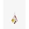 Charles Jeffrey Loverboy Mens Banana Crochet Bag Charm In White
