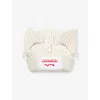 Charles Jeffrey Loverboy Mens Chunky Ear Logo-patch Knitted Beanie Ecru In White