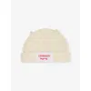 Charles Jeffrey Loverboy Mens Chunky-ear Logo-patch Knitted Wool-blend Beanie Hat Ecru In Sand
