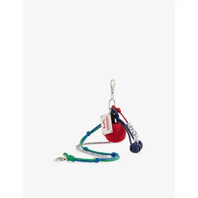 Charles Jeffrey Loverboy Mens Green Apple Crochet Bag Charm