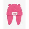 Charles Jeffrey Loverboy Mens Rabbit Logo-patch Wool-blend Beanie Hat Pink In Pink