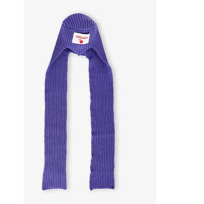 Charles Jeffrey Loverboy Mens Purple Witch Cotton Beanie Scarf