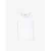 Charles Jeffrey Loverboy Mens Brand-embroidered Ribbed Cotton Tank Top White In White