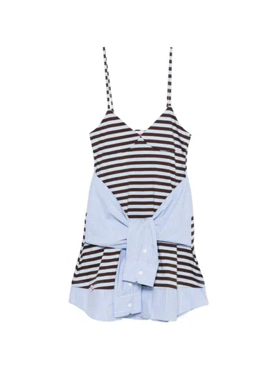 Charles Jeffrey Loverboy Merge Hug Mini Dress In Animal Print