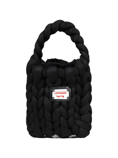 Charles Jeffrey Loverboy Mini Marshmallow Tote Bag In Black