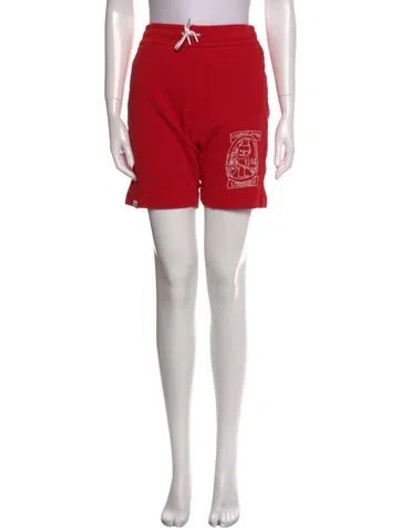 Pre-owned Charles Jeffrey Loverboy Mini Shorts In Red