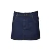 Charles Jeffrey Loverboy Mini Skirt In Blue Denim In Blue