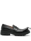 Charles Jeffrey Loverboy Moccasin Moggies In Black
