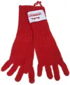 Charles Jeffrey Loverboy Mohair Gloves In Red