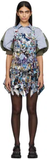 Charles Jeffrey Loverboy Multicolor Paris Rara Minidress In Multicolour Paint