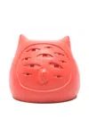 Charles Jeffrey Loverboy Multiple-eyes Owl-shaped Bookend In Red