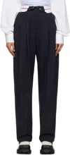 Charles Jeffrey Loverboy Navy Edinburgh Trousers In Navy Fabric Salad