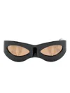 Charles Jeffrey Loverboy Neko Cat-eye Sunglasses In Black