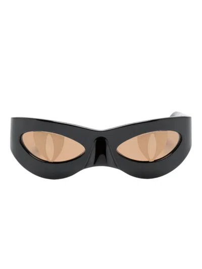 Charles Jeffrey Loverboy Neko Cat-eye Sunglasses In Black