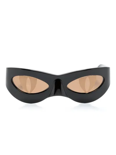 Charles Jeffrey Loverboy Neko Cat-eye Sunglasses In Black