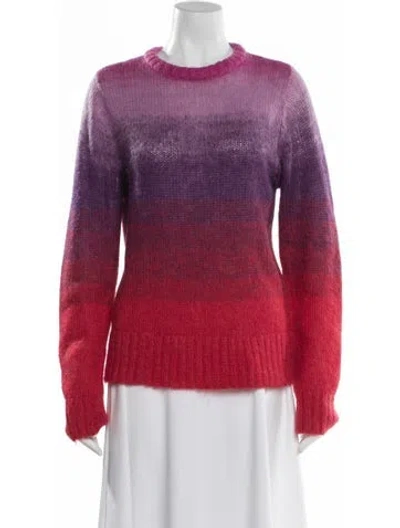 Pre-owned Charles Jeffrey Loverboy Nylon Striped Sweater In Red