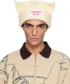 Charles Jeffrey Loverboy Off-white Chunky Ears Beanie In Neutral
