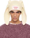 Charles Jeffrey Loverboy Off-white Chunky Rabbit Beanie In Neutral