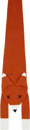 Charles Jeffrey Loverboy Orange Animal Fox Tie In Fox