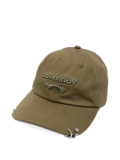 Charles Jeffrey Loverboy Pierced Baseball Cap In Green