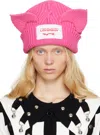 Charles Jeffrey Loverboy Pink Chunky Ears Beanie In Pink