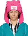 Charles Jeffrey Loverboy Pink Chunky Rabbit Beanie In Pink