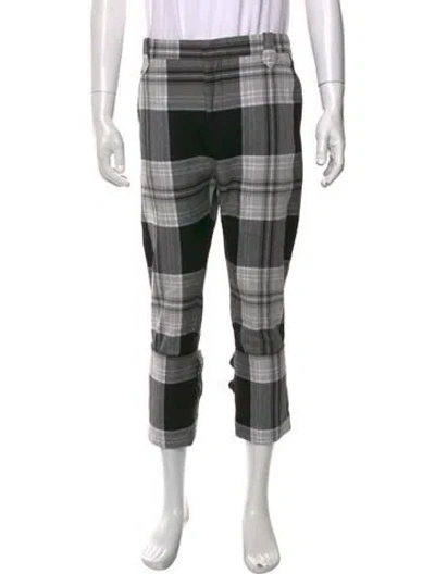 Pre-owned Charles Jeffrey Loverboy Plaid Print Joggers In Multi