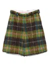 Charles Jeffrey Loverboy Plaid Tailored Shorts In Multi