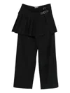 Charles Jeffrey Loverboy Pleated Wide-leg Trousers In Black