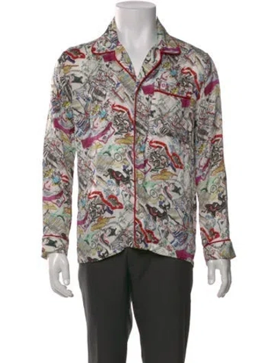 Pre-owned Charles Jeffrey Loverboy Printed Long Sleeve Shirt In Multi