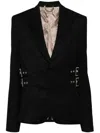Charles Jeffrey Loverboy Printed Single-breasted Blazer In Black